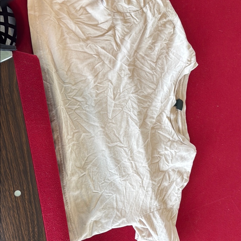 Target Cream Crop Top